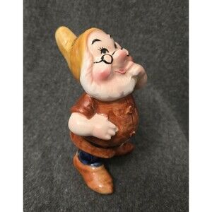 Rare Walt Disney Doc Snow White Vintage 1960 Ceramic Figurine Japan Collectible
